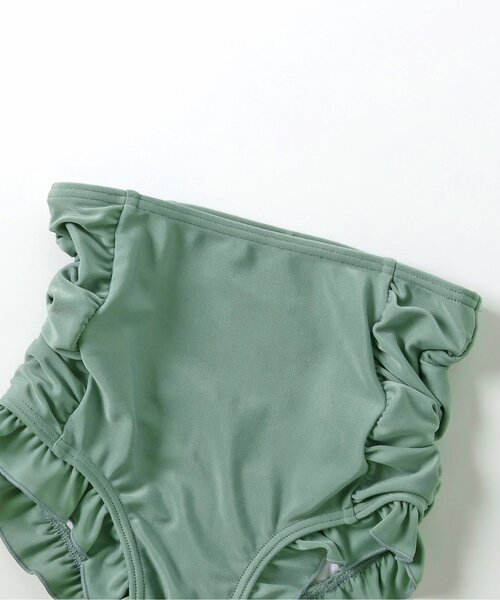 p.premier（ピードットプルミエ）の「ラッシュガードいらずのフリル衿セパレート水着（水着・キッズ・ブラック/イエロー/ブラウン・80/90/100/110/120/130/140）」の17枚目の写真