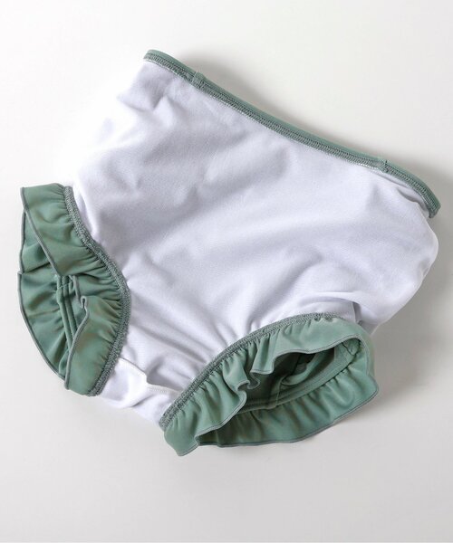 p.premier（ピードットプルミエ）の「ラッシュガードいらずのフリル衿セパレート水着（水着・キッズ・ブラック/イエロー/ブラウン・80/90/100/110/120/130/140）」の18枚目の写真