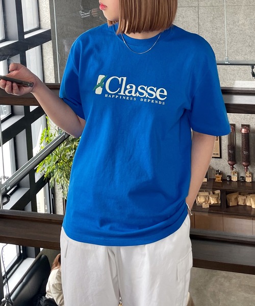 Chillfar(チルファー)の「アソートプリントロゴTシャツ(Tシャツ/カットソー・レディース・ホワイト系/ホワイト系1/ホワイト系2/ブラウン系1/杢グレー/ブルー/アイボリー系/グレー系/ネイビー系/ホワイト系3/ホワイト/ブラウン/アイボリー系1/グレー系1/ネイビー系1/オートミール/ネイビー/ブルー系/ブルー系1/イエロー系1・FREE)」の15枚目の写真