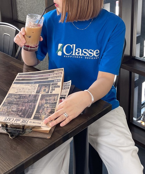 Chillfar(チルファー)の「アソートプリントロゴTシャツ(Tシャツ/カットソー・レディース・ホワイト系/ホワイト系1/ホワイト系2/ブラウン系1/杢グレー/ブルー/アイボリー系/グレー系/ネイビー系/ホワイト系3/ホワイト/ブラウン/アイボリー系1/グレー系1/ネイビー系1/オートミール/ネイビー/ブルー系/ブルー系1/イエロー系1・FREE)」の22枚目の写真