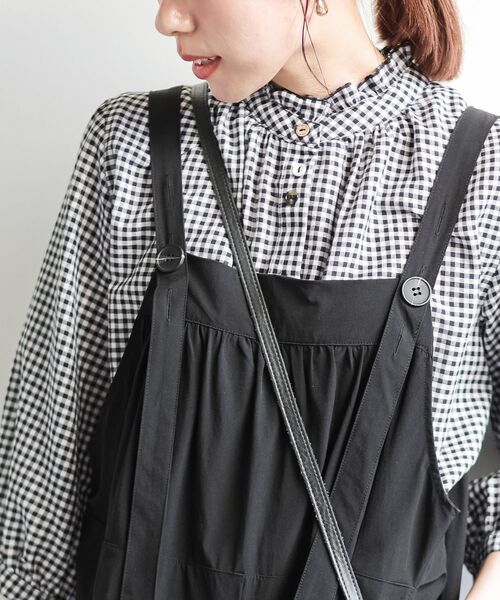 rps(アールピーエス)の「ナイロンオールインワン(サロペット/オーバーオール・レディース・ブラック/チャコールグレー/ライトカーキ・フリー)」の16枚目の写真