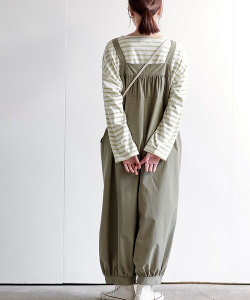 rps(アールピーエス)の「ナイロンオールインワン(サロペット/オーバーオール・レディース・ブラック/チャコールグレー/ライトカーキ・フリー)」の22枚目の写真