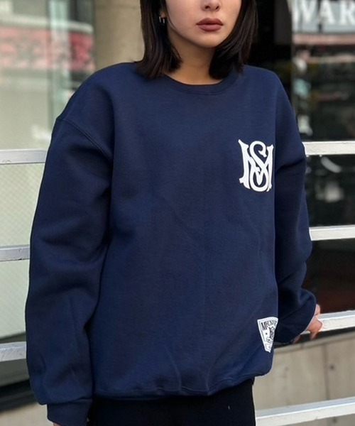 MFC STORE（エムエフシーストア）の「MFC STORE MSLOGO CREWNECK GLOW IN THE DARK（スウェット・メンズ・ブラック/ネイビー/グレー・L/XL/M）」の8枚目の写真