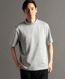 メランジジャカード モックネックTシャツ