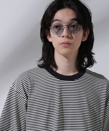 ボストン型メタルサングラス