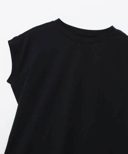 HANES(ヘインズ)の「【Hanes】スリーブレスTee HW3-Z102 / HW3-B102(Tシャツ/カットソー・レディース・ブラック/ホワイト/ライトブルー/グレイッシュベージュ/ベージュ/チャコールグレー・FREE)」の15枚目の写真