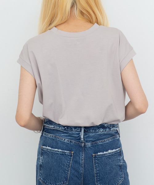 HANES(ヘインズ)の「【Hanes】スリーブレスTee HW3-Z102 / HW3-B102(Tシャツ/カットソー・レディース・ブラック/ホワイト/ライトブルー/グレイッシュベージュ/ベージュ/チャコールグレー・FREE)」の21枚目の写真