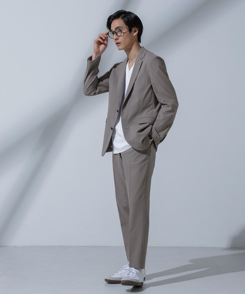 NANO universe(ナノユニバース)の「Anti Soaked(R) 汗染み防止 VネックTシャツ(Tシャツ/カットソー・メンズ・ブラック/ベージュ/ホワイト/トップグレー・M/S/XL/L)」の22枚目の写真