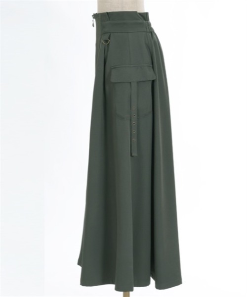 axes femme（アクシーズファム）の「ポケット付フロントジップスカート（スカート・レディース・カーキ/ブラック/グレー/ベージュ・FREE）」の10枚目の写真