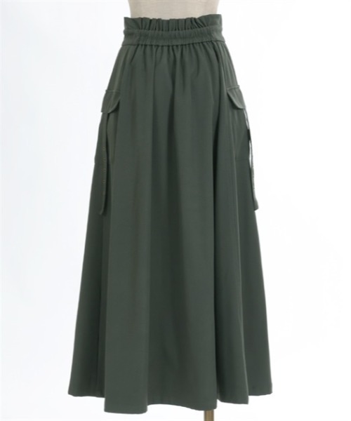 axes femme（アクシーズファム）の「ポケット付フロントジップスカート（スカート・レディース・カーキ/ブラック/グレー/ベージュ・FREE）」の11枚目の写真