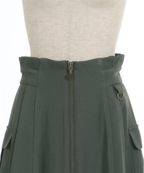 axes femme（アクシーズファム）の「ポケット付フロントジップスカート（スカート・レディース・カーキ/ブラック/グレー/ベージュ・FREE）」の14枚目の写真