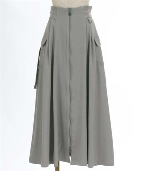 axes femme（アクシーズファム）の「ポケット付フロントジップスカート（スカート・レディース・カーキ/ブラック/グレー/ベージュ・FREE）」の18枚目の写真