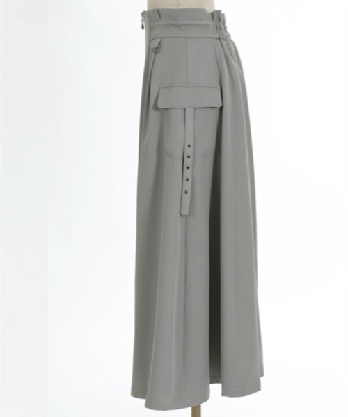 axes femme（アクシーズファム）の「ポケット付フロントジップスカート（スカート・レディース・カーキ/ブラック/グレー/ベージュ・FREE）」の19枚目の写真