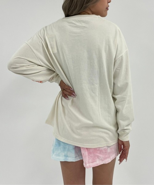 ROXY（ロキシー）の「SALT WATER L/S TEE/ロキシー長袖袖プリントロンT（Tシャツ/カットソー・レディース・ホワイト/ブラック/ブラウン・MEDIUM/LARGE）」の7枚目の写真