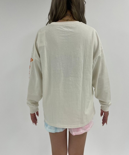 ROXY（ロキシー）の「SALT WATER L/S TEE/ロキシー長袖袖プリントロンT（Tシャツ/カットソー・レディース・ホワイト/ブラック/ブラウン・MEDIUM/LARGE）」の10枚目の写真