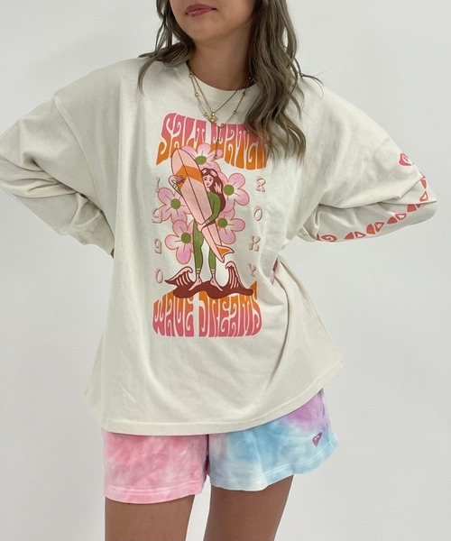 ROXY（ロキシー）の「SALT WATER L/S TEE/ロキシー長袖袖プリントロンT（Tシャツ/カットソー・レディース・ホワイト/ブラック/ブラウン・MEDIUM/LARGE）」の13枚目の写真