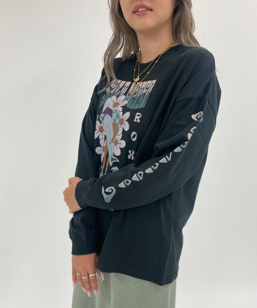 ROXY（ロキシー）の「SALT WATER L/S TEE/ロキシー長袖袖プリントロンT（Tシャツ/カットソー・レディース・ホワイト/ブラック/ブラウン・MEDIUM/LARGE）」の19枚目の写真