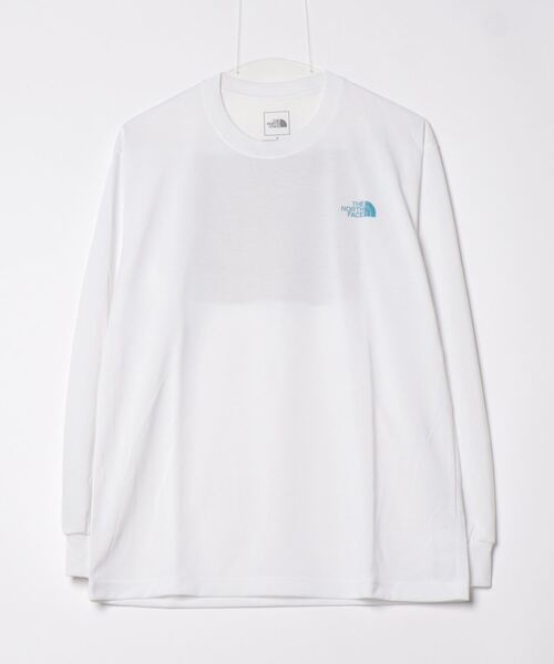 THE NORTH FACE(ザノースフェイス)の「ザ ノース フェイス THE NORTH FACE L/S TNF Bug Free Tee_ロングスリーブTNFバグフリーティー(Tシャツ/カットソー・メンズ・ホワイト/ダークグレー・M/L/S/LL)」の2枚目の写真
