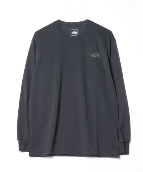 THE NORTH FACE(ザノースフェイス)の「ザ ノース フェイス THE NORTH FACE L/S TNF Bug Free Tee_ロングスリーブTNFバグフリーティー(Tシャツ/カットソー・メンズ・ホワイト/ダークグレー・M/L/S/LL)」の1枚目の写真