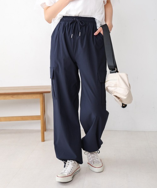 Bou Jeloud（ブージュルード）の「ストレッチカーゴパンツ（カーゴパンツ・レディース・ベージュ/ネイビー・38）」の18枚目の写真