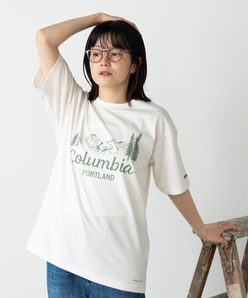 Columbia(コロンビア)の「Columbia/コロンビア Yahara Forest Graphic SS Tee Tシャツ(Tシャツ/カットソー・メンズ・ホワイト系2/ホワイト系1/ブラック系1/ブラック系2・XL/L/M)」の1枚目の写真