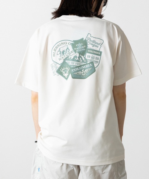Columbia(コロンビア)の「Columbia/コロンビア Yahara Forest Graphic SS Tee Tシャツ(Tシャツ/カットソー・メンズ・ホワイト系2/ホワイト系1/ブラック系1/ブラック系2・XL/L/M)」の3枚目の写真