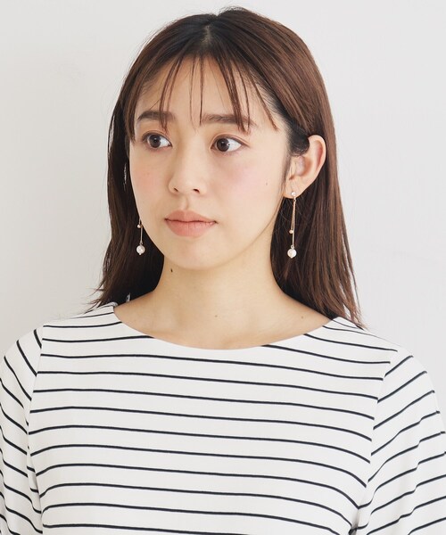 index（インデックス）の「◆≪8color≫ タックデザインスリーブトップス【UVケア/接触冷感/洗濯機洗い可】（Tシャツ/カットソー・レディース・ナチュラル/ホワイト系5/ブラウン系その他5/パープル/ネイビー/チャコール/ホワイト系9/オレンジ系・40/38/42/36/34）」の11枚目の写真