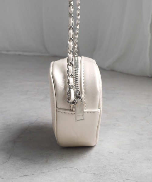 minia（ミニア）の「ハートチェーンミニショルダー（ショルダーバッグ・レディース・ブラック/シルバー/アイボリー・FREE）」の21枚目の写真