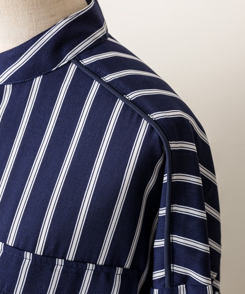 手洗い可》七分袖アンダープリーツ柄プリントワンピース【SUM1 STYLE】