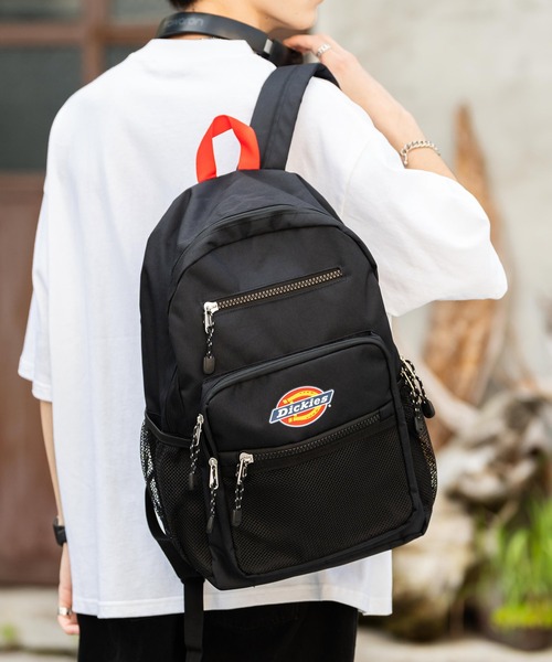 Dickies（ディッキーズ）の「Dickies ディッキーズ DK SQUARE POCKET BACK PACK バックパック リュック（バックパック/リュック・メンズ・レッド/ブラック・FREE）」の7枚目の写真