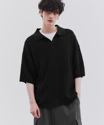 tk.TAKEO KIKUCHI | スキッパーニットポロシャツ(ポロシャツ)