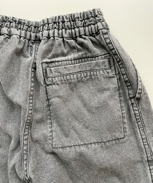 ARCH & LINE（アーチアンドライン）の「LIGHT DENIM SHORTS 薄手デニム 甚平（デニムパンツ・キッズ・ブラック/ブルー/グレー/アクア・S/M/L/XL）」の15枚目の写真