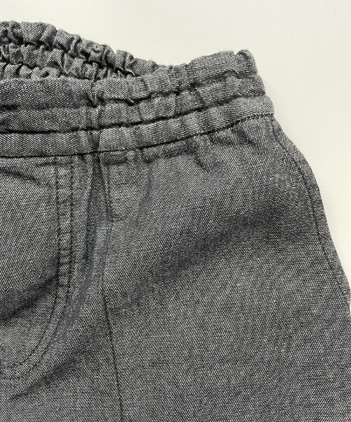 ARCH & LINE（アーチアンドライン）の「LIGHT DENIM SHORTS 薄手デニム 甚平（デニムパンツ・キッズ・ブラック/ブルー/グレー/アクア・S/M/L/XL）」の18枚目の写真
