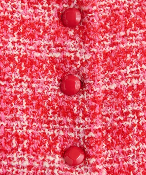 Dot＆Stripes CHILD WOMAN（ドットアンドストライプス　チャイルドウーマン）の「ファンシーツイード チェックコート（その他アウター・レディース・ピンク・FREE）」の22枚目の写真