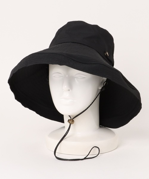 KOBE LETTUCE（コウベレタス）の「UVカットつば広ブリムハット（ハット・レディース・ベージュ/グレイッシュベージュ/ブラック・FREE）」の11枚目の写真