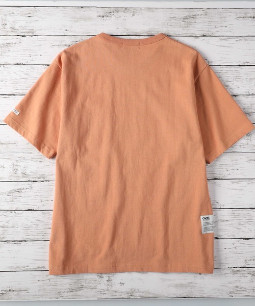 Right-on(ライトオン)の「【OVRC】【OVRC】別注ラバーネームポケットT(Tシャツ/カットソー・メンズ・オレンジ/ホワイト・XL/M/L)」の10枚目の写真