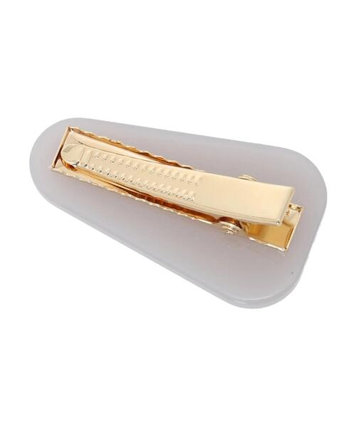 Green Parks(グリーンパークス)の「・HALF TIME パステルカラークリップ2pcs(その他ヘアアクセサリー・レディース・アイボリー/ライトグレー・FREE)」の4枚目の写真