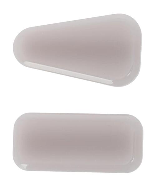 Green Parks(グリーンパークス)の「・HALF TIME パステルカラークリップ2pcs(その他ヘアアクセサリー・レディース・アイボリー/ライトグレー・FREE)」の2枚目の写真