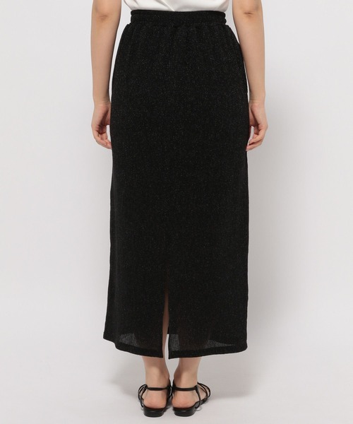 LEPSIM（レプシィム）の「ラメリブナロースカート　124068（スカート・レディース・ブラック/イエロー/グレー・FREE）」の12枚目の写真