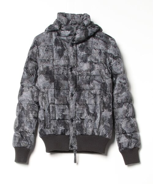 【美品】AKM DUVETICA ダブルネーム　ダウンジャケット AKM×DUVETICA ダウンジャケット ブラック Sダブルネーム