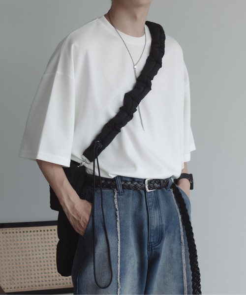 epnok(エプノック)の「2WAYシャーリングトートバッグ(ショルダーバッグ・メンズ・グレー/ブラック・ONE SIZE)」の16枚目の写真