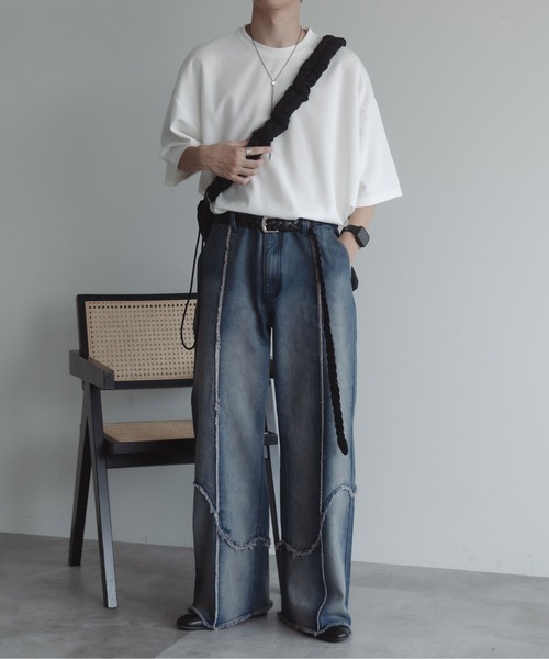 epnok(エプノック)の「2WAYシャーリングトートバッグ(ショルダーバッグ・メンズ・グレー/ブラック・ONE SIZE)」の9枚目の写真