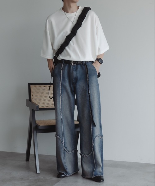 epnok(エプノック)の「2WAYシャーリングトートバッグ(ショルダーバッグ・メンズ・グレー/ブラック・ONE SIZE)」の10枚目の写真