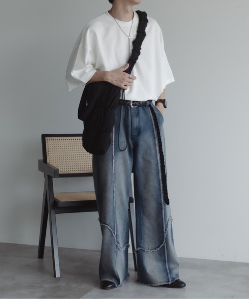 epnok(エプノック)の「2WAYシャーリングトートバッグ(ショルダーバッグ・メンズ・グレー/ブラック・ONE SIZE)」の12枚目の写真