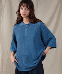 SILVER BUTTON POLO SHIRT / シルバーボタンポロシャツ