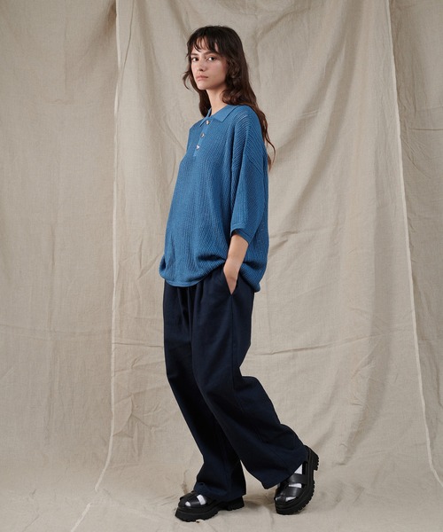 ONCILY（オンシェリー）の「SILVER BUTTON POLO SHIRT / シルバーボタンポロシャツ（ポロシャツ・メンズ・グリーン/ブラック/ブルー・SMALL/MEDIUM/LARGE）」の13枚目の写真