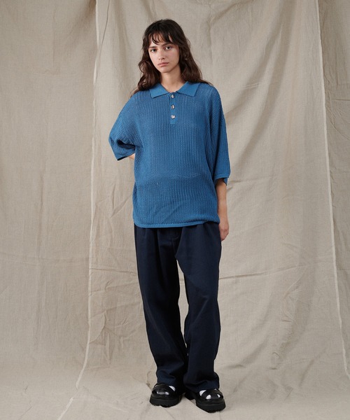 ONCILY（オンシェリー）の「SILVER BUTTON POLO SHIRT / シルバーボタンポロシャツ（ポロシャツ・メンズ・グリーン/ブラック/ブルー・SMALL/MEDIUM/LARGE）」の15枚目の写真