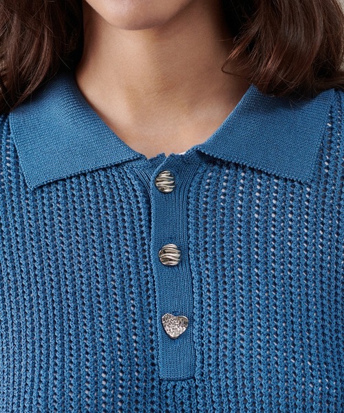 ONCILY（オンシェリー）の「SILVER BUTTON POLO SHIRT / シルバーボタンポロシャツ（ポロシャツ・メンズ・グリーン/ブラック/ブルー・SMALL/MEDIUM/LARGE）」の11枚目の写真