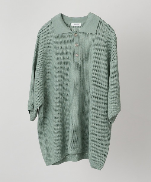 ONCILY（オンシェリー）の「SILVER BUTTON POLO SHIRT / シルバーボタンポロシャツ（ポロシャツ・メンズ・グリーン/ブラック/ブルー・SMALL/MEDIUM/LARGE）」の21枚目の写真
