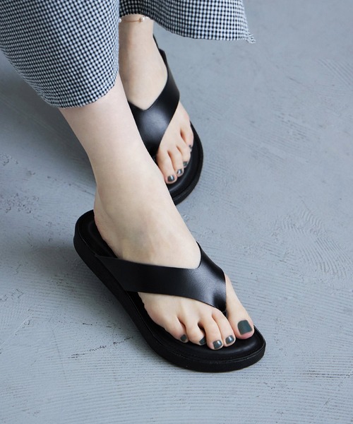 Fashion Letter(ファッションレター)の「日本製 トングサンダル スポサン レディース(サンダル・レディース・ホワイト/ブラック/シルバー・S/M/L/LL)」の8枚目の写真